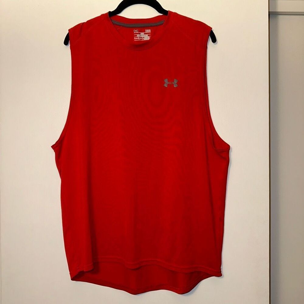 Under Armour Men’s Red Athletic Tank Top Size Large EUC